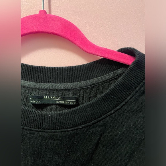 Allsaints sweatshirt with chain detail on sleeves. - Picture 1 of 4